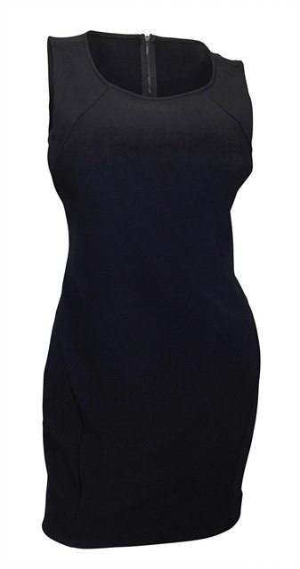 Plus size Sleeveless Bodycon Mini Dress Black Photo 1