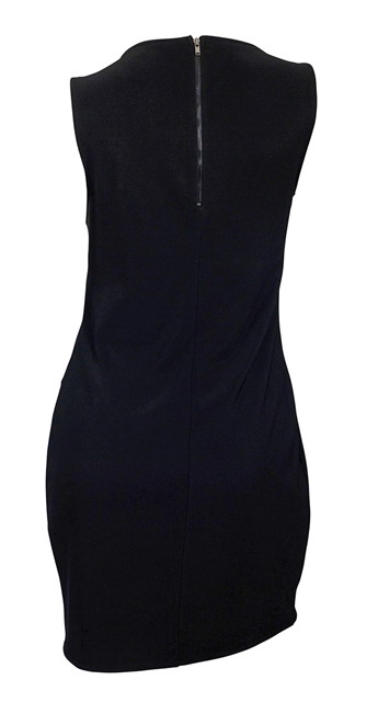 Plus size Sleeveless Bodycon Mini Dress Black Photo 2