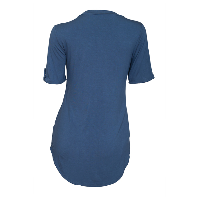 Women's Ballet Tunic Top Denim Blue Photo 2