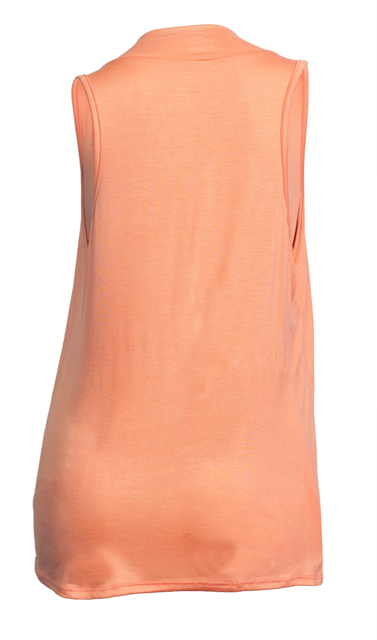 Plus Size Sleeveless Drape Front Top Peach Photo 2