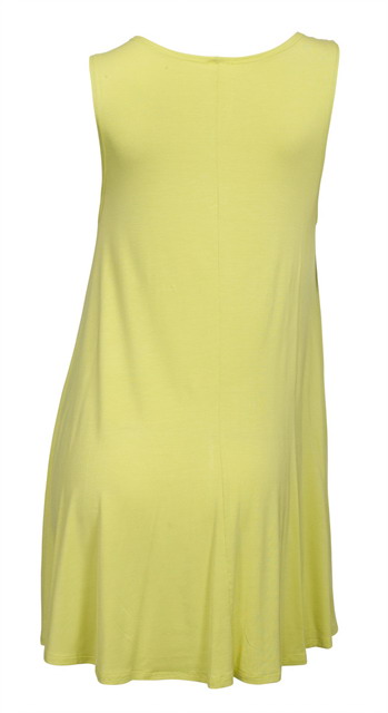 Plus Size Sleeveless Dress Top Lime Photo 2