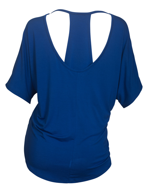 Plus size Racerback Dolman Top Royal Blue Photo 2