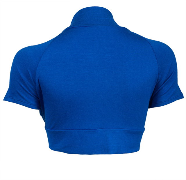 Open Front Cropped Bolero Shrug Royal Blue Photo 2