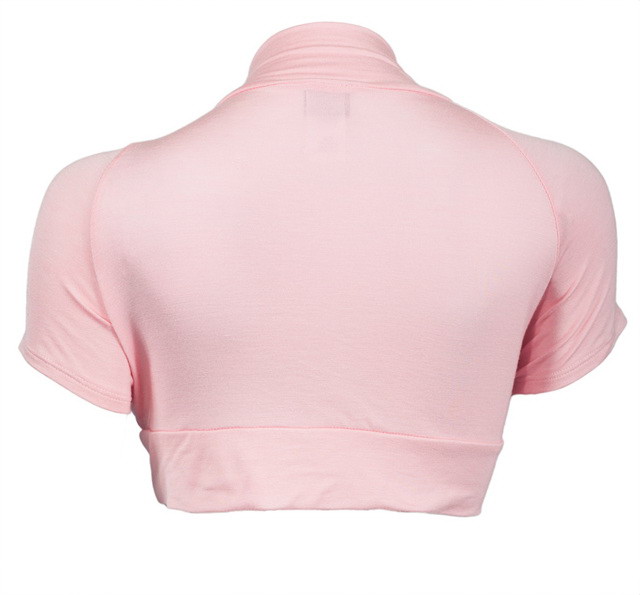 Open Front Cropped Bolero Shrug Baby Pink Photo 2