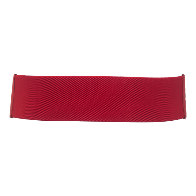 Plus Size Vintage Faux Leather Wide Elastic Belt Red Photo 1