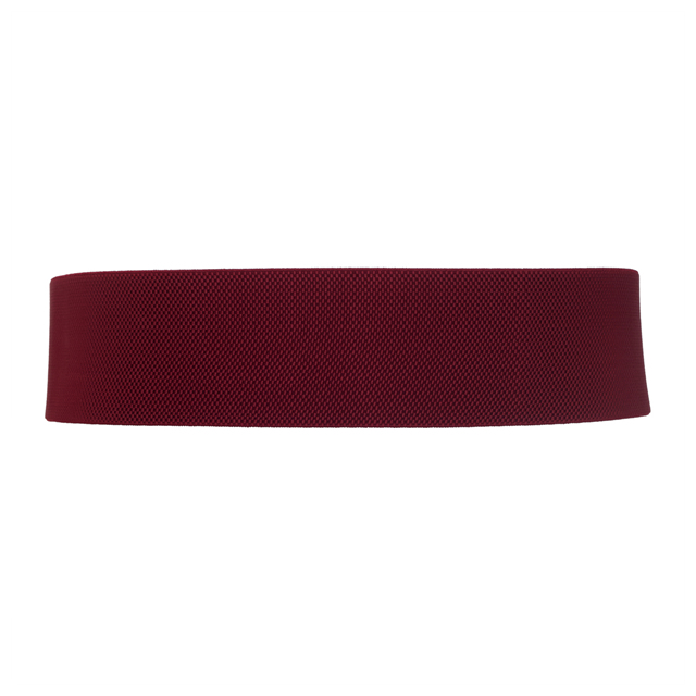 Women's Wide Patent Leather Fashion Belt Burgundy Photo 2