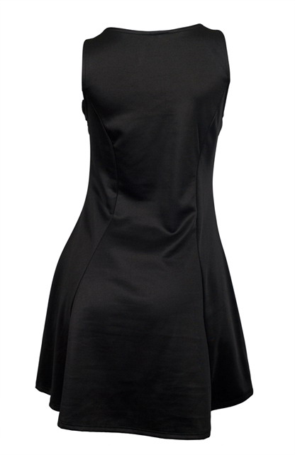 Plus Size Embellished Slimming Cutout Dress Black Photo 2