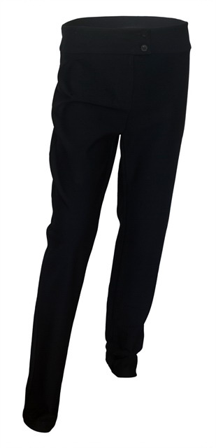 Plus size Double Button Pants Black Photo 1