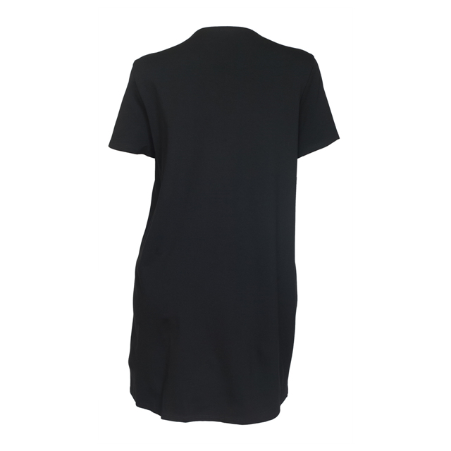 Women's Lace Up A-Line Dress Black Photo 2