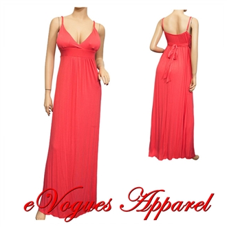 Jr Plus Size Sexy Cocktail Maxi Dress Orange