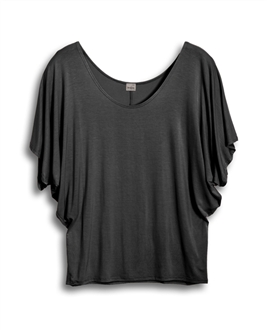 Plus Size Dolman Sleeve Top Heather Gray