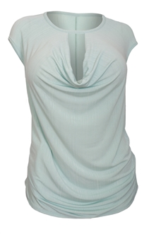 Women's Draped Bodice Blouse Mint