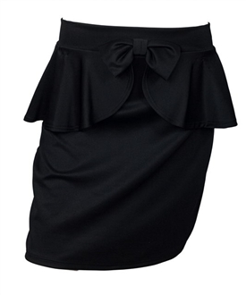 bow skirt plus mini layered evogues peplum