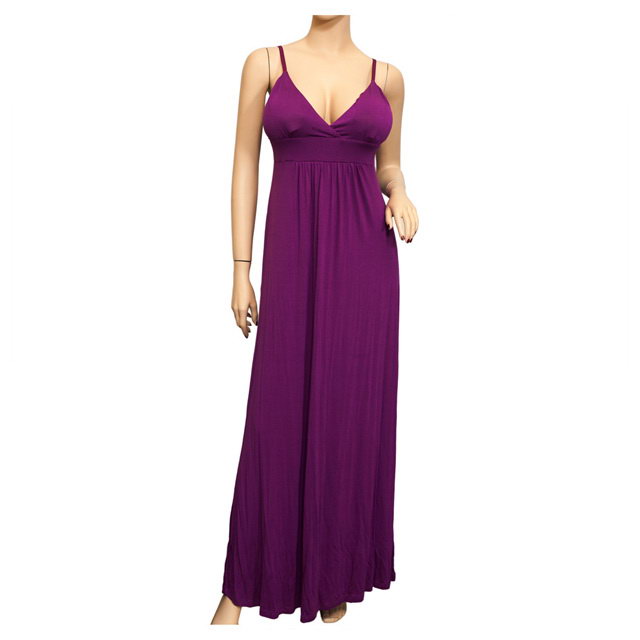 Jr Plus Size Sexy Cocktail Maxi Dress Purple | eVogues Apparel