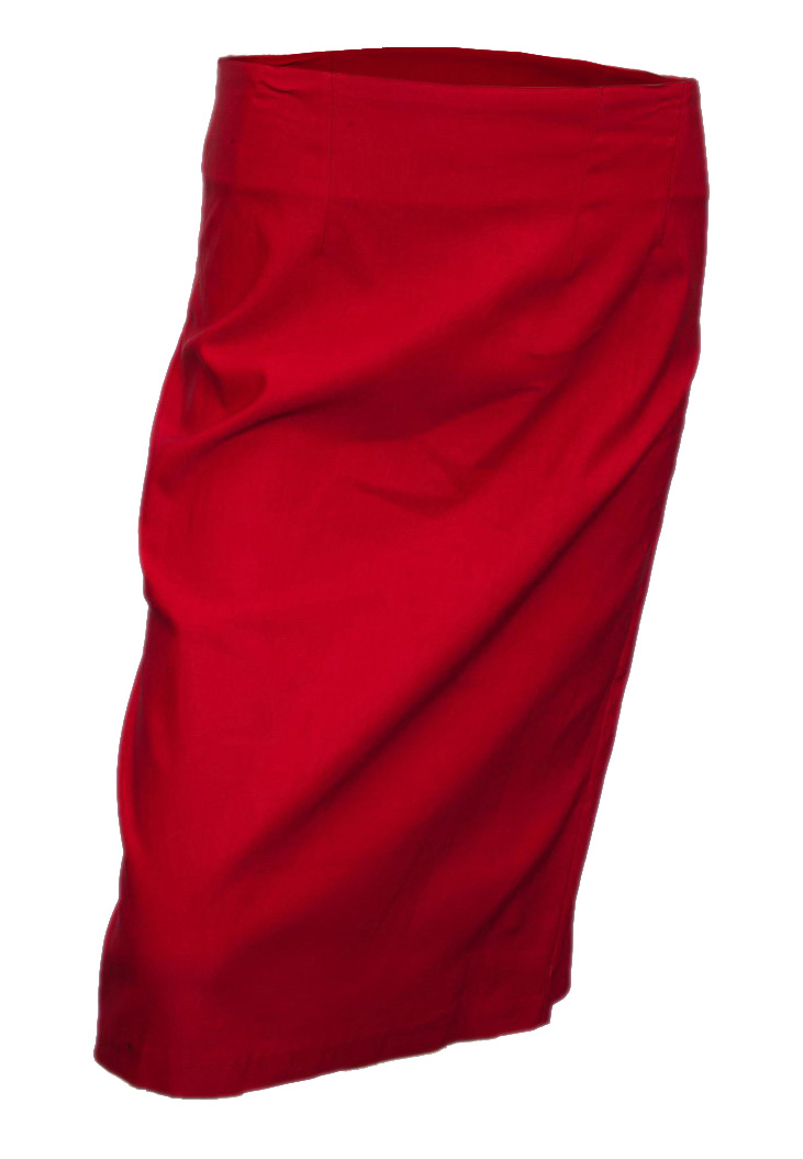 Jr Plus Size Pencil Skirt Red | eVogues Apparel