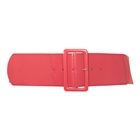 Plus Size Wide Patent Leather Fashion Belt Red | eVogues Apparel