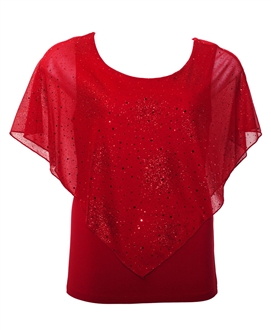 red sequin top plus size
