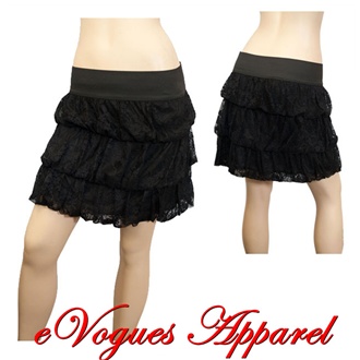 skirt lace plus tiered evogues