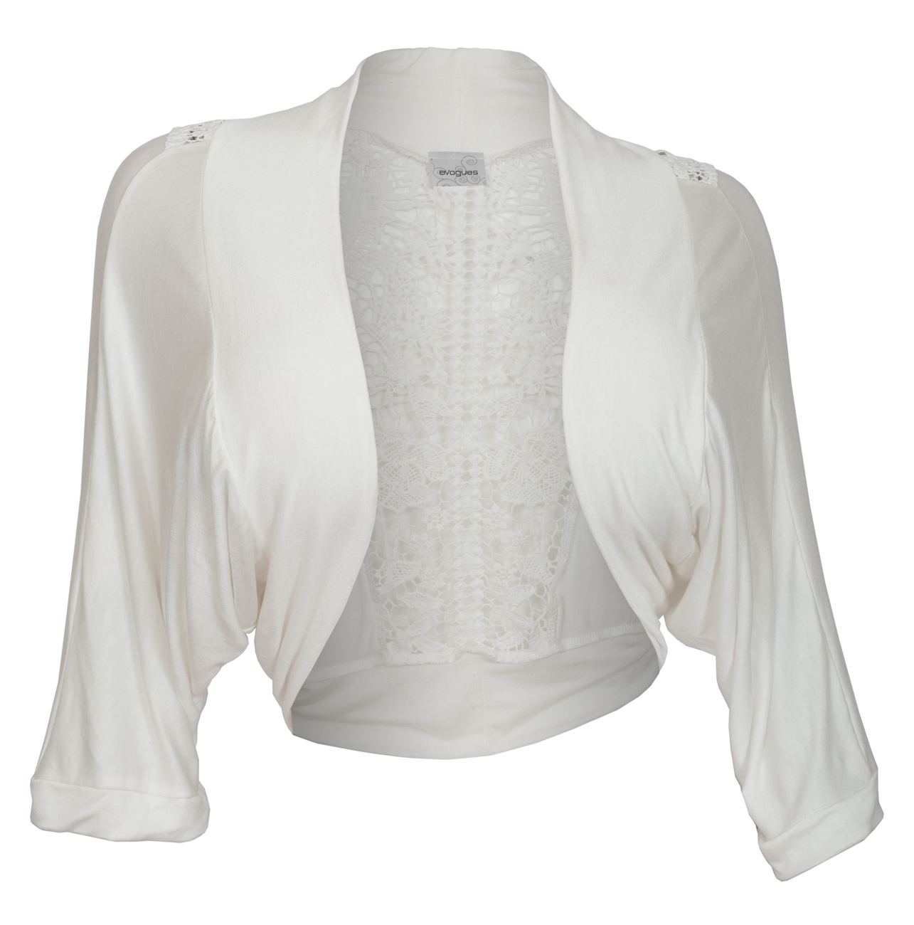 plus size white shrug